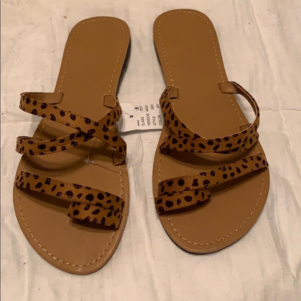 Leopard sandals